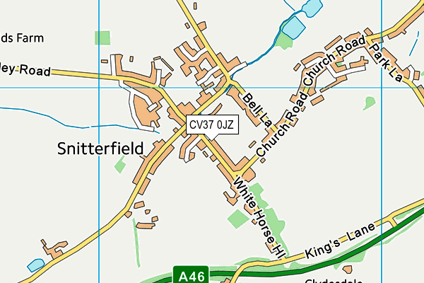 CV37 0JZ map - OS VectorMap District (Ordnance Survey) CV37 0JZ map - OS VectorMap District (Ordnance Survey)