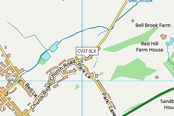 CV37 0LX map - OS VectorMap District (Ordnance Survey) CV37 0LX map - OS VectorMap District (Ordnance Survey)