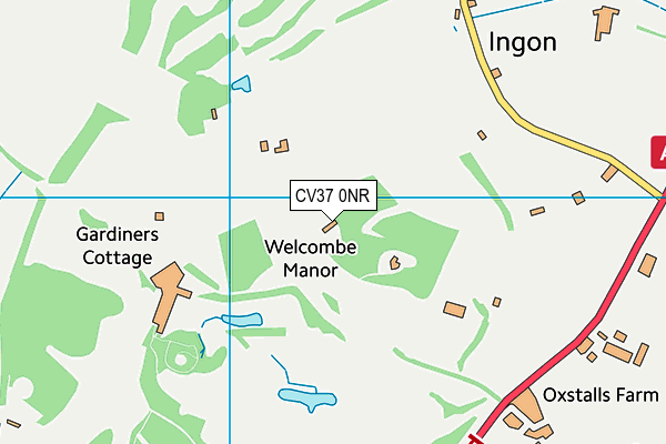 CV37 0NR map - OS VectorMap District (Ordnance Survey) CV37 0NR map - OS VectorMap District (Ordnance Survey)