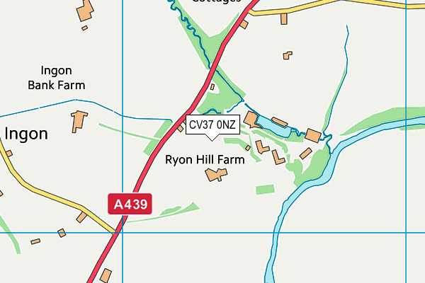 CV37 0NZ map - OS VectorMap District (Ordnance Survey) CV37 0NZ map - OS VectorMap District (Ordnance Survey)
