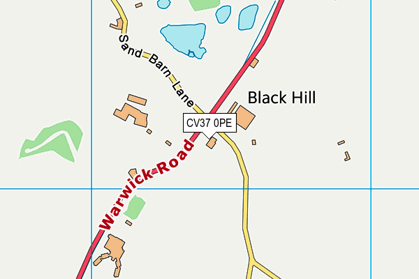 CV37 0PE map - OS VectorMap District (Ordnance Survey)