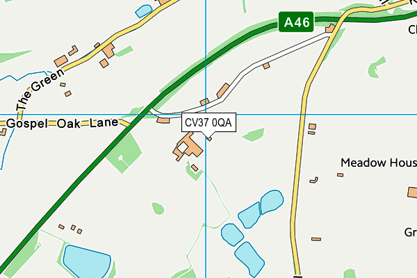 CV37 0QA map - OS VectorMap District (Ordnance Survey) CV37 0QA map - OS VectorMap District (Ordnance Survey)