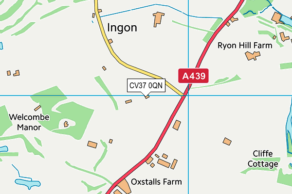 CV37 0QN map - OS VectorMap District (Ordnance Survey) CV37 0QN map - OS VectorMap District (Ordnance Survey)