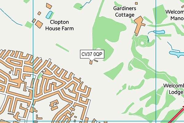 CV37 0QP map - OS VectorMap District (Ordnance Survey) CV37 0QP map - OS VectorMap District (Ordnance Survey)