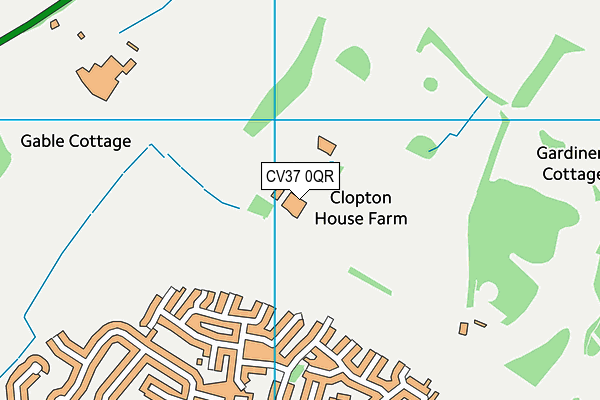 CV37 0QR map - OS VectorMap District (Ordnance Survey) CV37 0QR map - OS VectorMap District (Ordnance Survey)