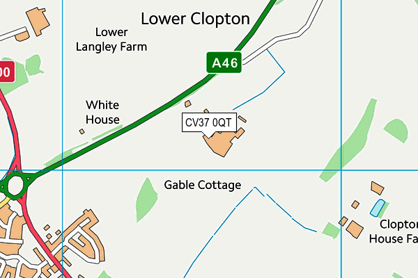 CV37 0QT map - OS VectorMap District (Ordnance Survey) CV37 0QT map - OS VectorMap District (Ordnance Survey)