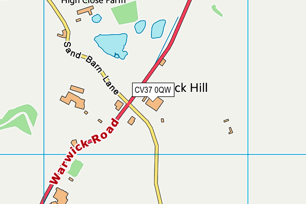 CV37 0QW map - OS VectorMap District (Ordnance Survey) CV37 0QW map - OS VectorMap District (Ordnance Survey)