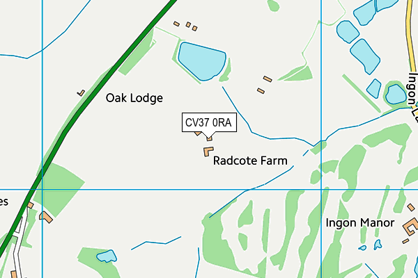 CV37 0RA map - OS VectorMap District (Ordnance Survey) CV37 0RA map - OS VectorMap District (Ordnance Survey)