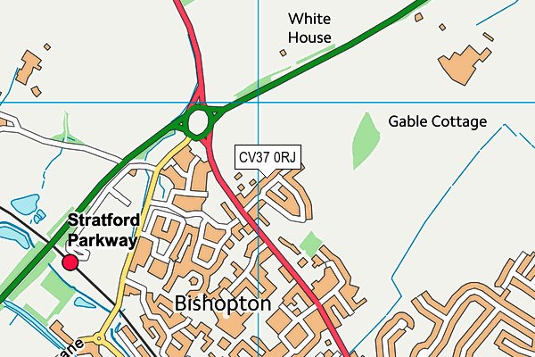 CV37 0RJ map - OS VectorMap District (Ordnance Survey) CV37 0RJ map - OS VectorMap District (Ordnance Survey)