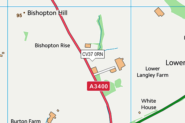 CV37 0RN map - OS VectorMap District (Ordnance Survey) CV37 0RN map - OS VectorMap District (Ordnance Survey)