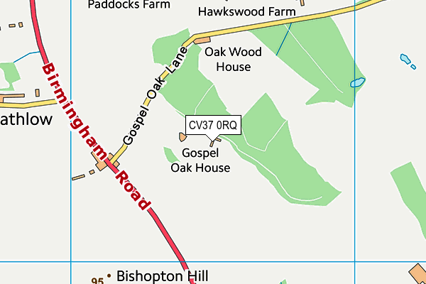 CV37 0RQ map - OS VectorMap District (Ordnance Survey) CV37 0RQ map - OS VectorMap District (Ordnance Survey)