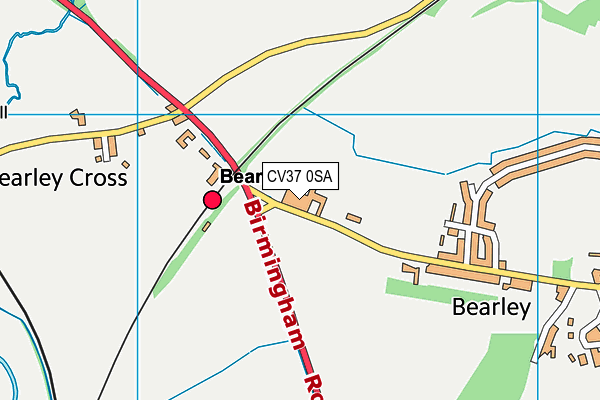CV37 0SA map - OS VectorMap District (Ordnance Survey) CV37 0SA map - OS VectorMap District (Ordnance Survey)
