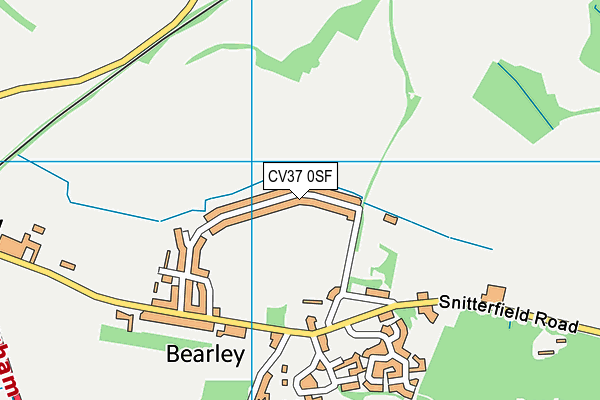 CV37 0SF map - OS VectorMap District (Ordnance Survey)