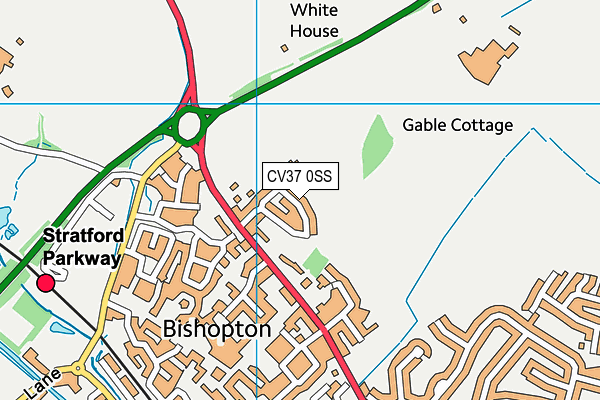 CV37 0SS map - OS VectorMap District (Ordnance Survey) CV37 0SS map - OS VectorMap District (Ordnance Survey)