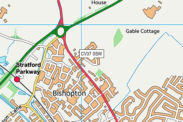 CV37 0SW map - OS VectorMap District (Ordnance Survey) CV37 0SW map - OS VectorMap District (Ordnance Survey)