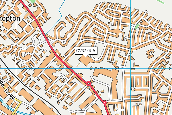 CV37 0UA map - OS VectorMap District (Ordnance Survey) CV37 0UA map - OS VectorMap District (Ordnance Survey)