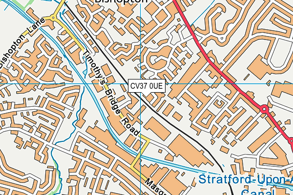 CV37 0UE map - OS VectorMap District (Ordnance Survey) CV37 0UE map - OS VectorMap District (Ordnance Survey)