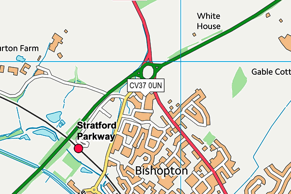 CV37 0UN map - OS VectorMap District (Ordnance Survey) CV37 0UN map - OS VectorMap District (Ordnance Survey)