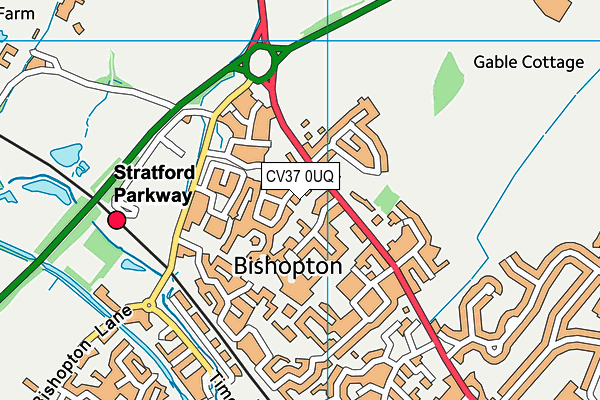 CV37 0UQ map - OS VectorMap District (Ordnance Survey) CV37 0UQ map - OS VectorMap District (Ordnance Survey)