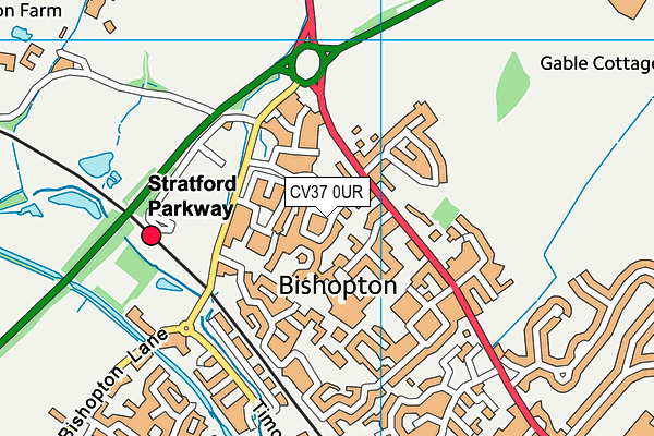CV37 0UR map - OS VectorMap District (Ordnance Survey) CV37 0UR map - OS VectorMap District (Ordnance Survey)