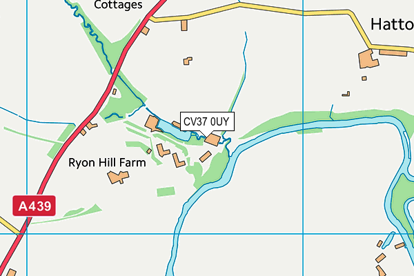 CV37 0UY map - OS VectorMap District (Ordnance Survey) CV37 0UY map - OS VectorMap District (Ordnance Survey)