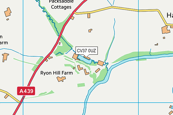 CV37 0UZ map - OS VectorMap District (Ordnance Survey) CV37 0UZ map - OS VectorMap District (Ordnance Survey)
