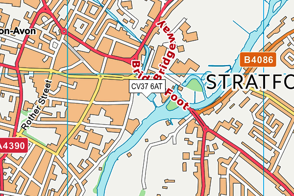 CV37 6AT map - OS VectorMap District (Ordnance Survey) CV37 6AT map - OS VectorMap District (Ordnance Survey)