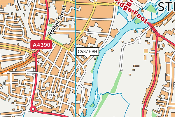 CV37 6BH map - OS VectorMap District (Ordnance Survey) CV37 6BH map - OS VectorMap District (Ordnance Survey)