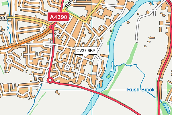 CV37 6BP map - OS VectorMap District (Ordnance Survey) CV37 6BP map - OS VectorMap District (Ordnance Survey)