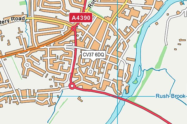 CV37 6DQ map - OS VectorMap District (Ordnance Survey) CV37 6DQ map - OS VectorMap District (Ordnance Survey)