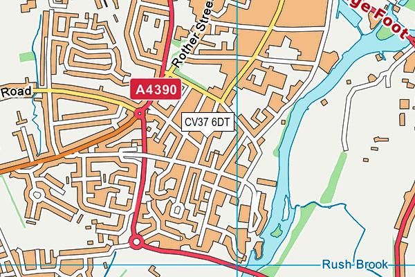 CV37 6DT map - OS VectorMap District (Ordnance Survey) CV37 6DT map - OS VectorMap District (Ordnance Survey)