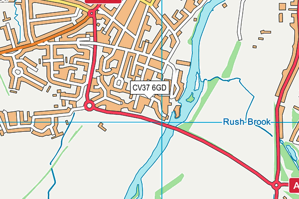 CV37 6GD map - OS VectorMap District (Ordnance Survey) CV37 6GD map - OS VectorMap District (Ordnance Survey)