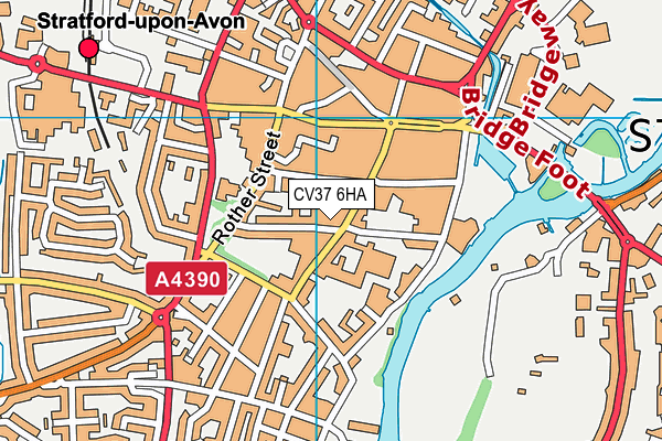CV37 6HA map - OS VectorMap District (Ordnance Survey) CV37 6HA map - OS VectorMap District (Ordnance Survey)