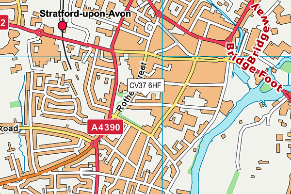 CV37 6HF map - OS VectorMap District (Ordnance Survey) CV37 6HF map - OS VectorMap District (Ordnance Survey)