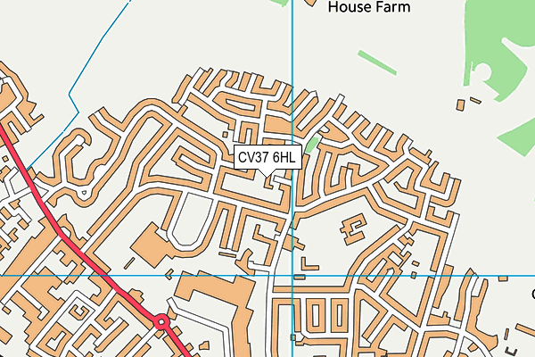 CV37 6HL map - OS VectorMap District (Ordnance Survey) CV37 6HL map - OS VectorMap District (Ordnance Survey)