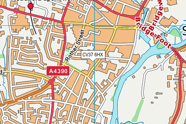 CV37 6HX map - OS VectorMap District (Ordnance Survey) CV37 6HX map - OS VectorMap District (Ordnance Survey)
