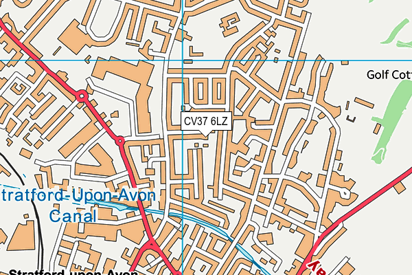 CV37 6LZ map - OS VectorMap District (Ordnance Survey) CV37 6LZ map - OS VectorMap District (Ordnance Survey)
