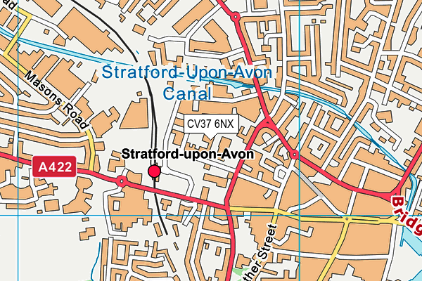 CV37 6NX map - OS VectorMap District (Ordnance Survey) CV37 6NX map - OS VectorMap District (Ordnance Survey)