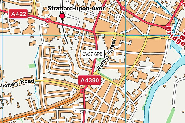 CV37 6PB map - OS VectorMap District (Ordnance Survey) CV37 6PB map - OS VectorMap District (Ordnance Survey)