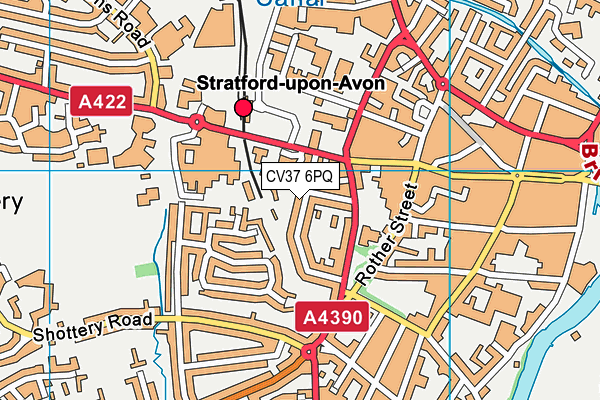 CV37 6PQ map - OS VectorMap District (Ordnance Survey) CV37 6PQ map - OS VectorMap District (Ordnance Survey)