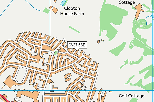 CV37 6SE map - OS VectorMap District (Ordnance Survey) CV37 6SE map - OS VectorMap District (Ordnance Survey)