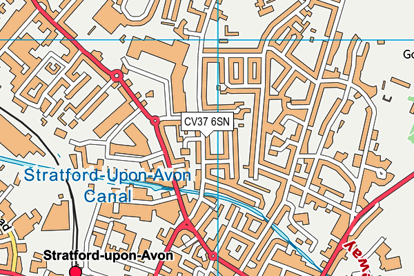 CV37 6SN map - OS VectorMap District (Ordnance Survey) CV37 6SN map - OS VectorMap District (Ordnance Survey)