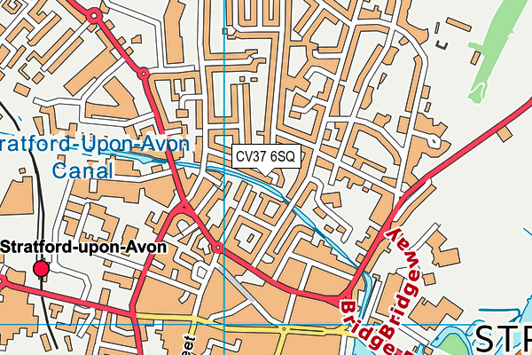 CV37 6SQ map - OS VectorMap District (Ordnance Survey) CV37 6SQ map - OS VectorMap District (Ordnance Survey)