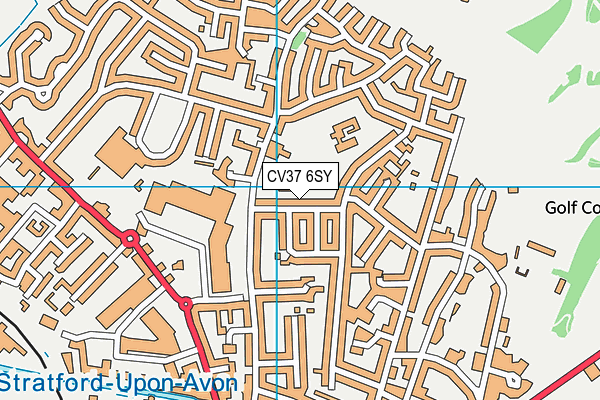 CV37 6SY map - OS VectorMap District (Ordnance Survey) CV37 6SY map - OS VectorMap District (Ordnance Survey)