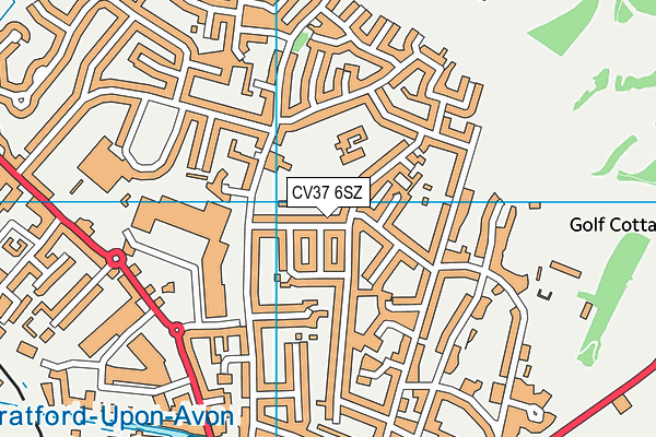 CV37 6SZ map - OS VectorMap District (Ordnance Survey) CV37 6SZ map - OS VectorMap District (Ordnance Survey)