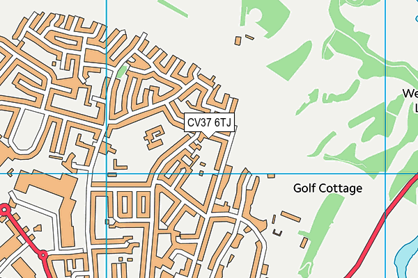 CV37 6TJ map - OS VectorMap District (Ordnance Survey) CV37 6TJ map - OS VectorMap District (Ordnance Survey)