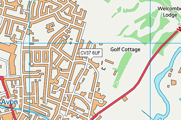 CV37 6UF map - OS VectorMap District (Ordnance Survey) CV37 6UF map - OS VectorMap District (Ordnance Survey)