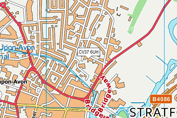 CV37 6UH map - OS VectorMap District (Ordnance Survey) CV37 6UH map - OS VectorMap District (Ordnance Survey)