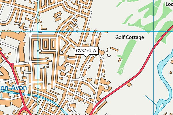 CV37 6UW map - OS VectorMap District (Ordnance Survey) CV37 6UW map - OS VectorMap District (Ordnance Survey)