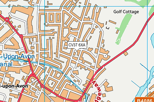 CV37 6XA map - OS VectorMap District (Ordnance Survey) CV37 6XA map - OS VectorMap District (Ordnance Survey)
